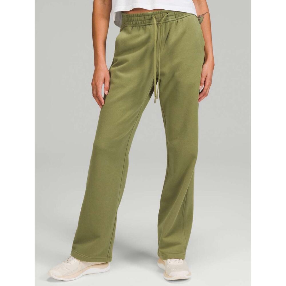 Lululemon Loungeful Straight Leg Pant Bronze Green Size‎ 6 W5EK3S Sweatpants